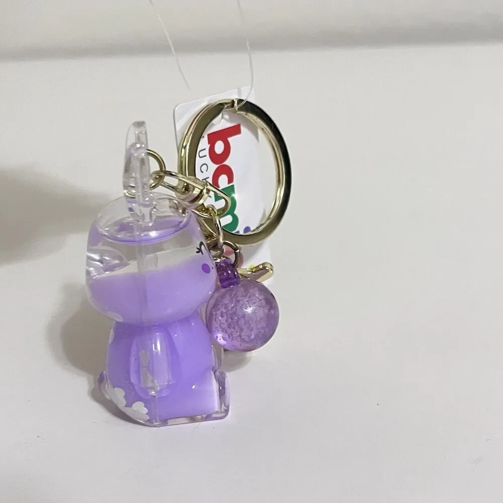 BC MINI Lucky Charms Purple Bunny Rabbit Floaty Keychain Charm Clip